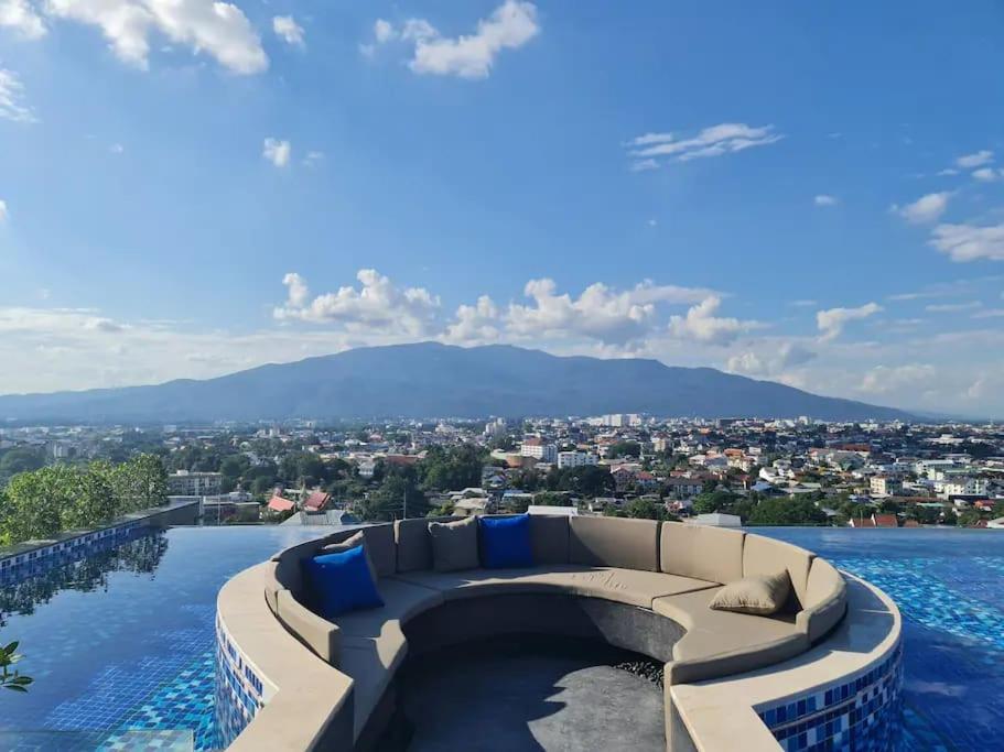 Astra Sky River无边泳池奢华温馨97㎡大三卧山景套房 Chiang Mai Dış mekan fotoğraf