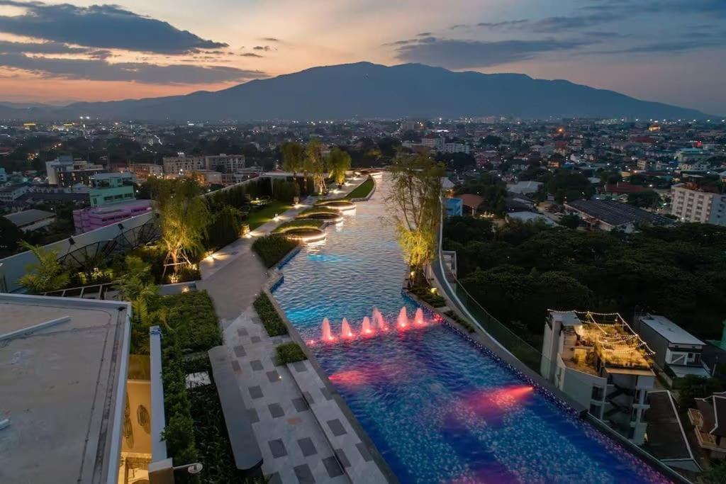 Astra Sky River无边泳池奢华温馨97㎡大三卧山景套房 Chiang Mai Dış mekan fotoğraf